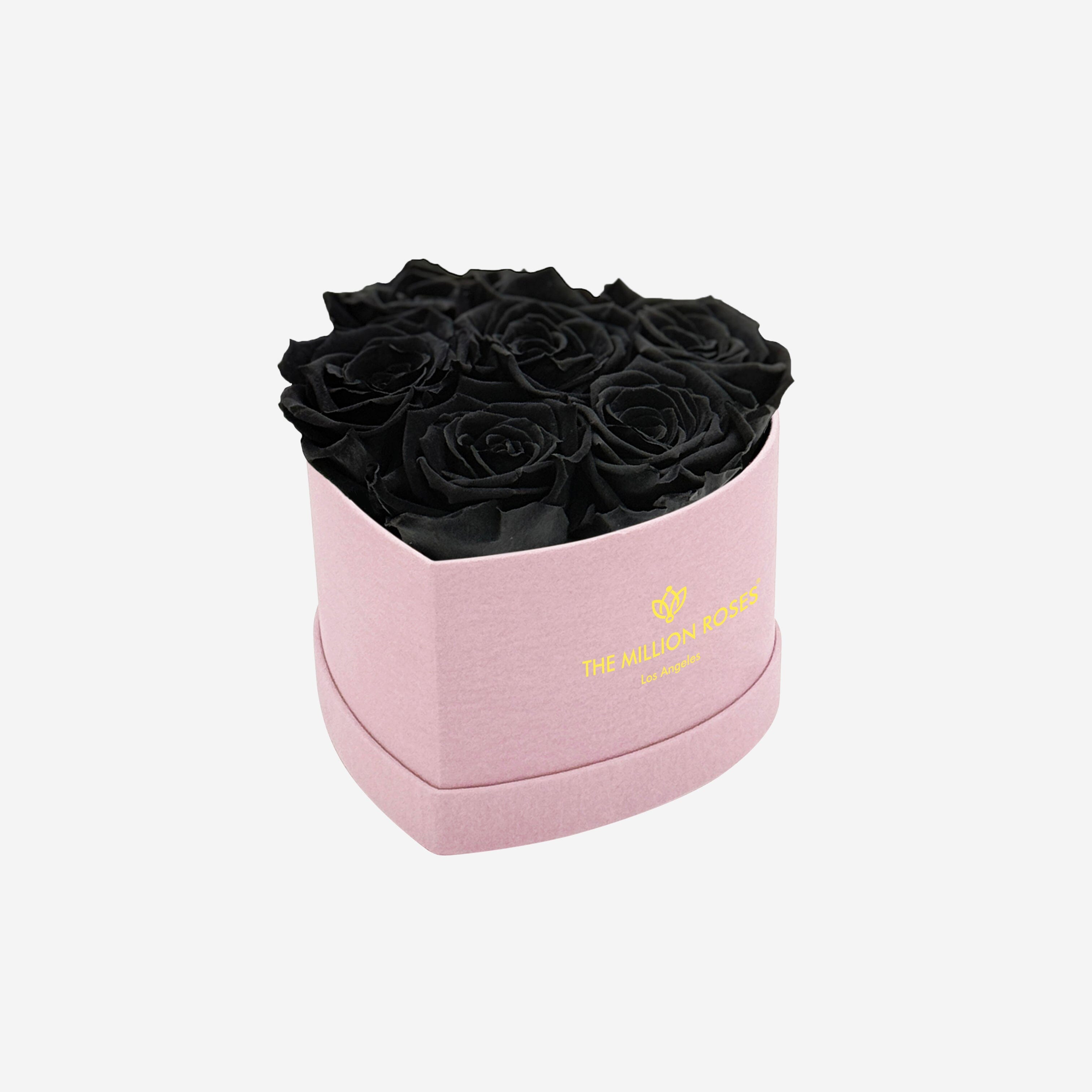 Boîte Rose Clair Petit Cœur | Roses Noires