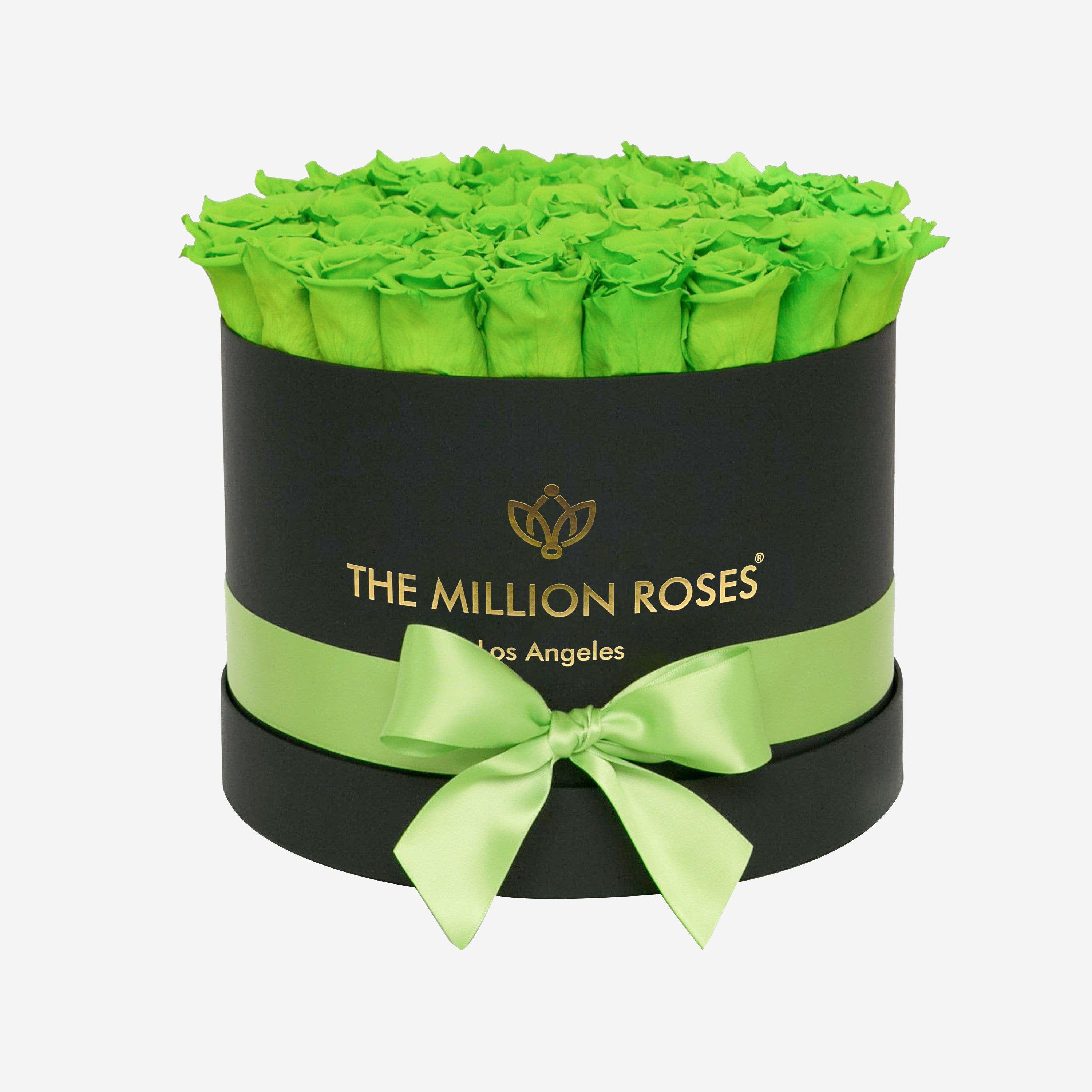 Supreme Black Box | Light Green Roses - The Million Roses