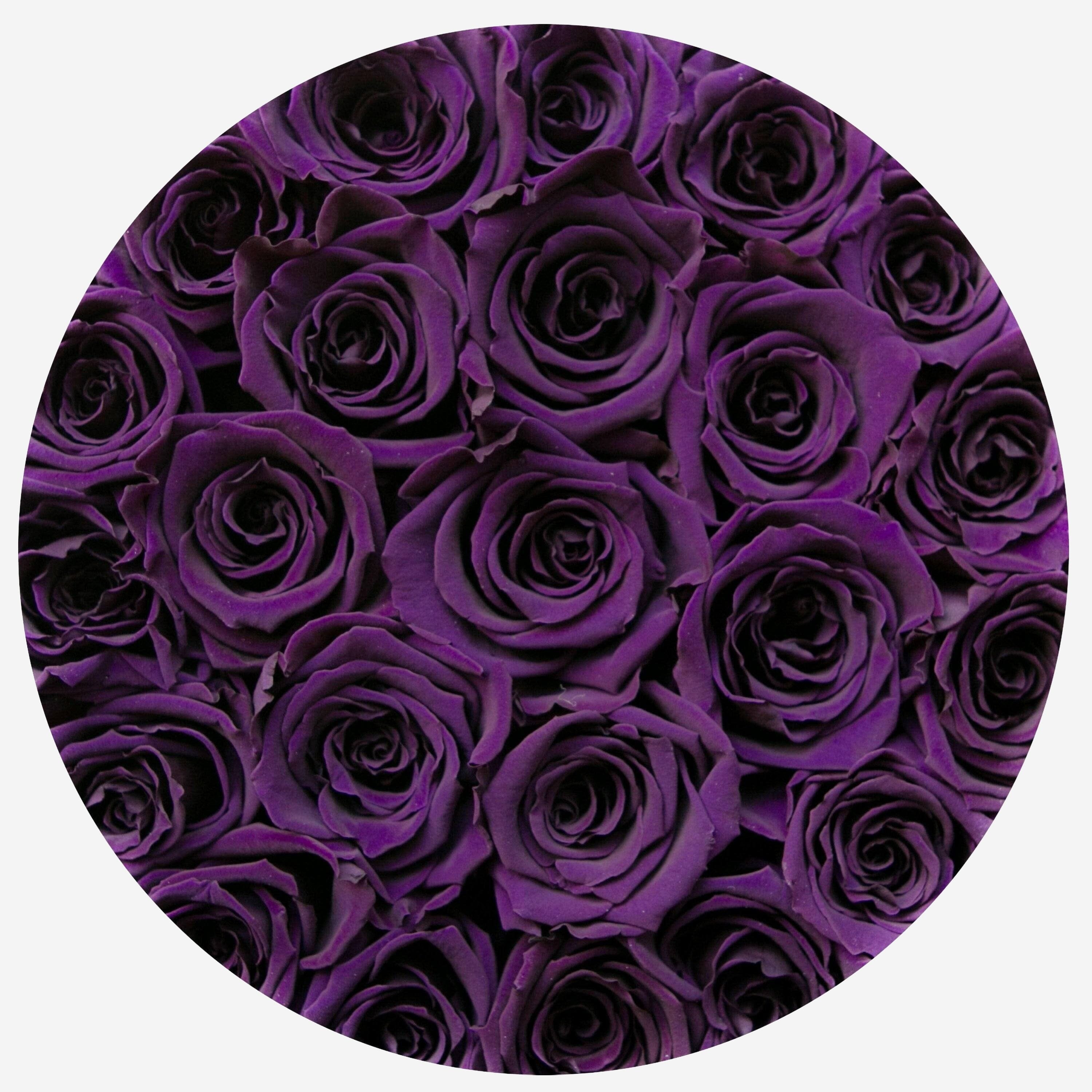 Classic Gold Box | Dark Purple Roses - The Million Roses