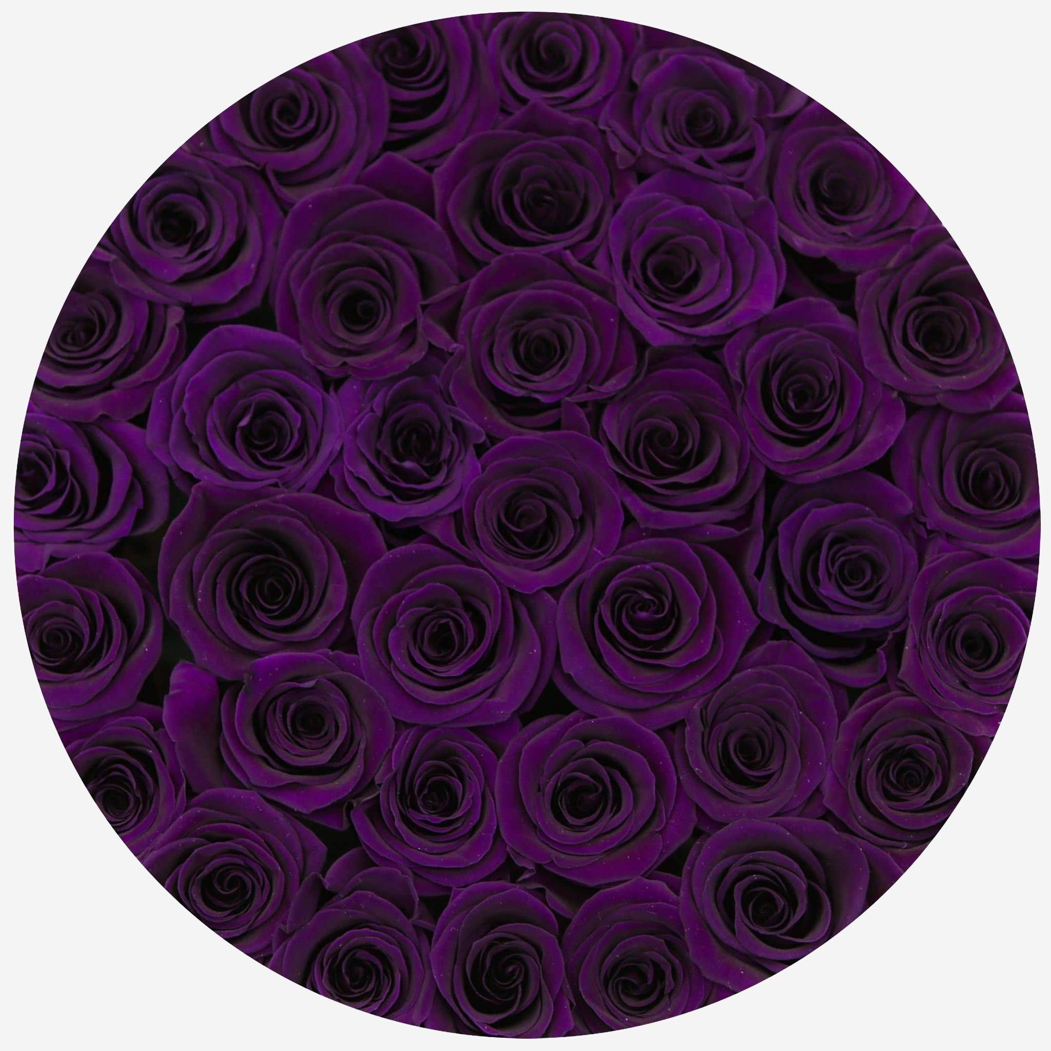 Supreme Black Box | Dark Purple Roses - The Million Roses