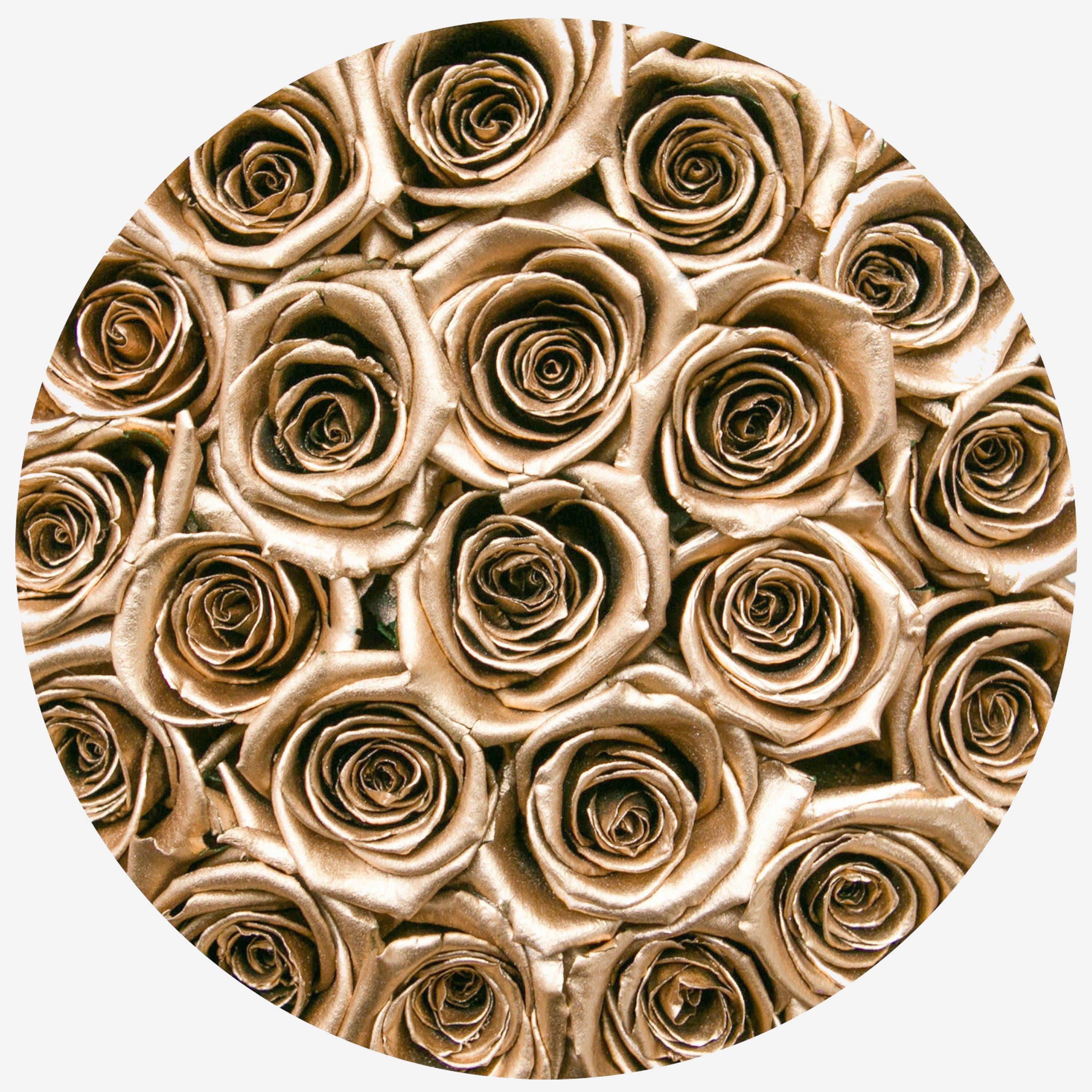 Classic Black Box | 24K Gold Roses