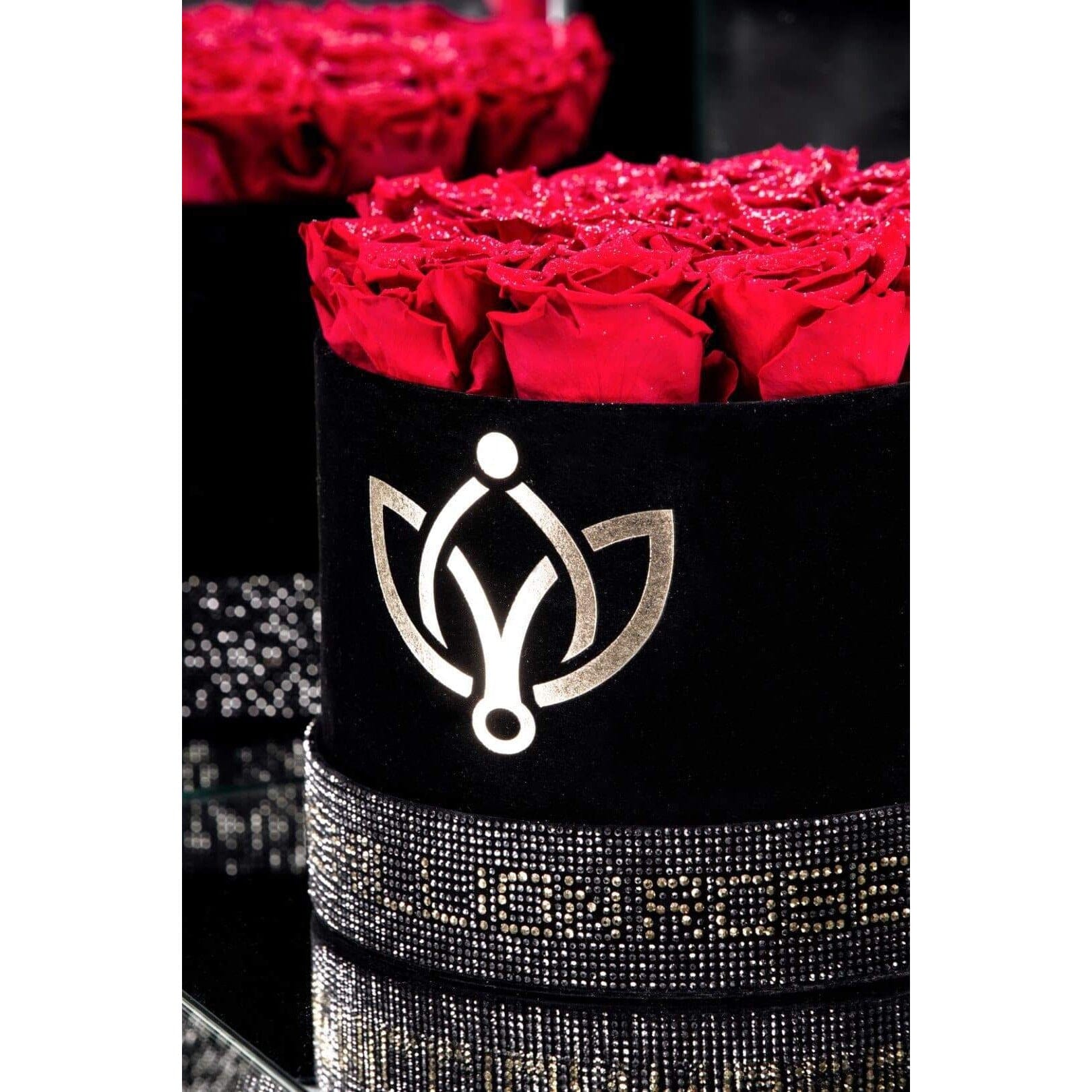 Classic Black Box | Crystal Edition | Red Roses - The Million Roses