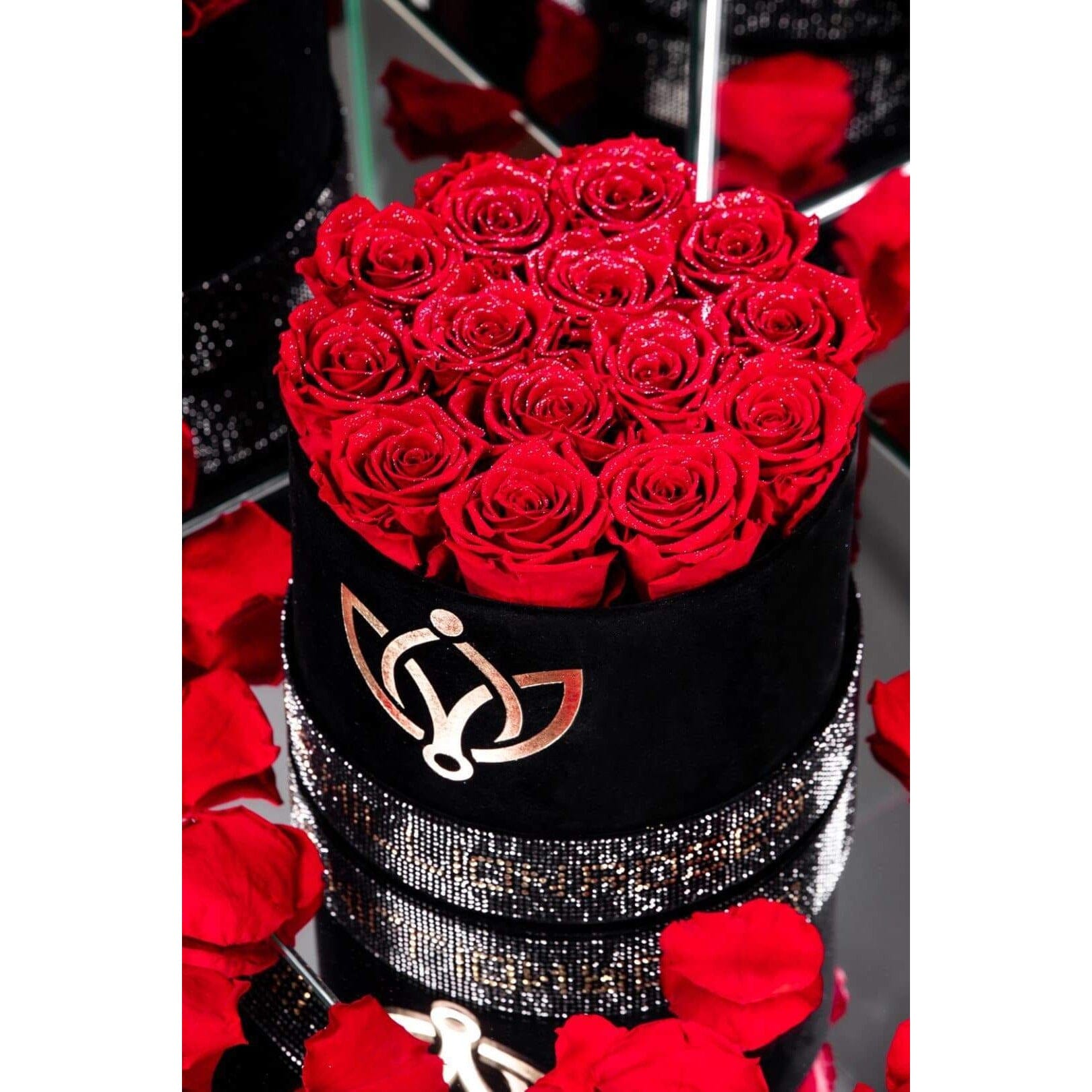 Classic Black Box | Crystal Edition | Red Roses - The Million Roses